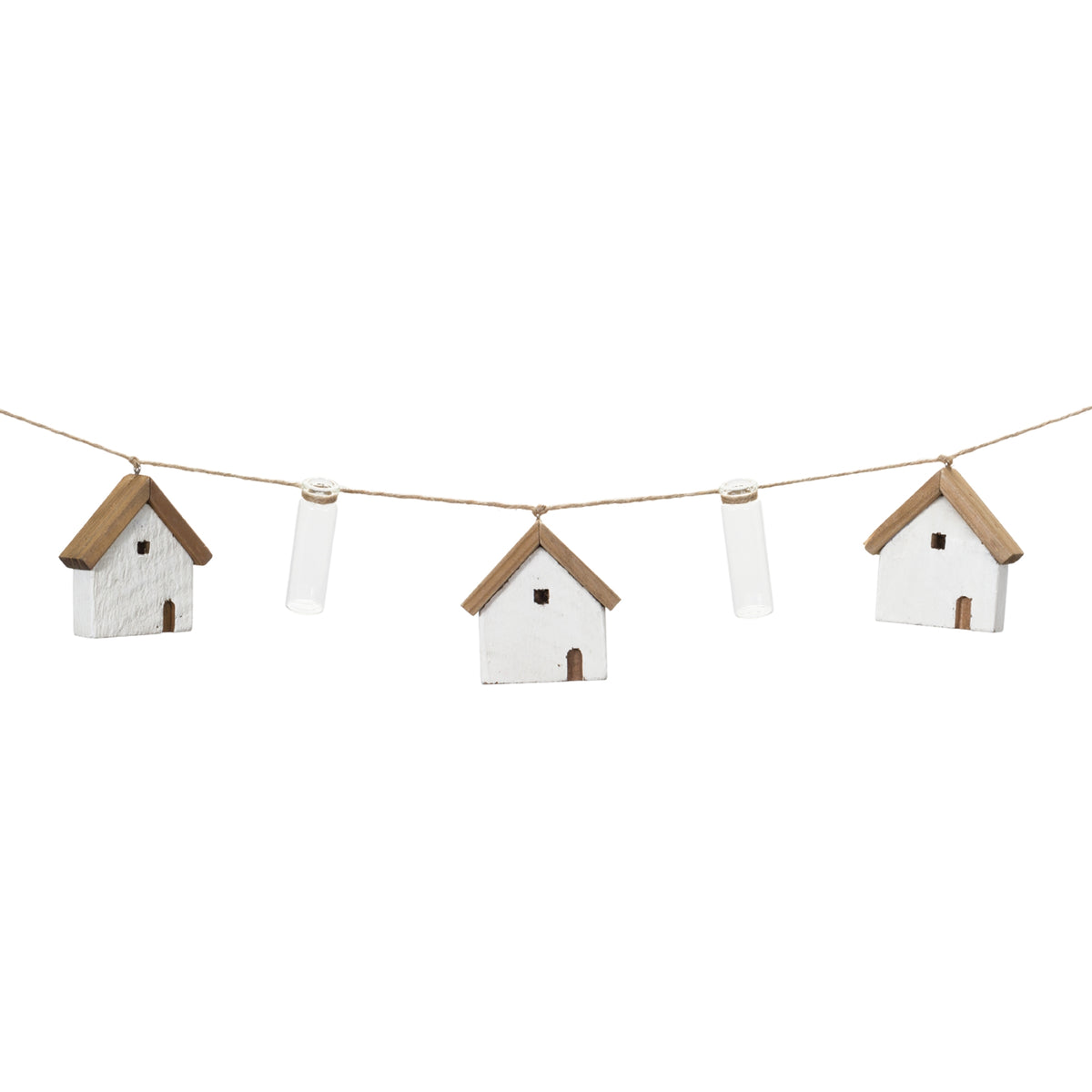 House and Tube Vase String Garland Set of 2