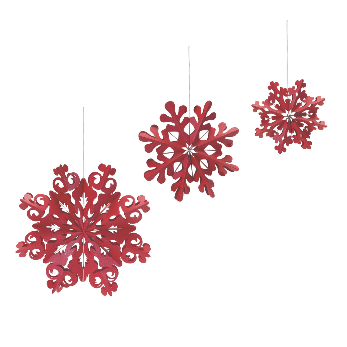 Red Paper Snowflakes product photo 3
