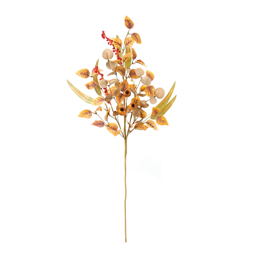 Mixed Fall Foliage Pod Spray (Set of 2)