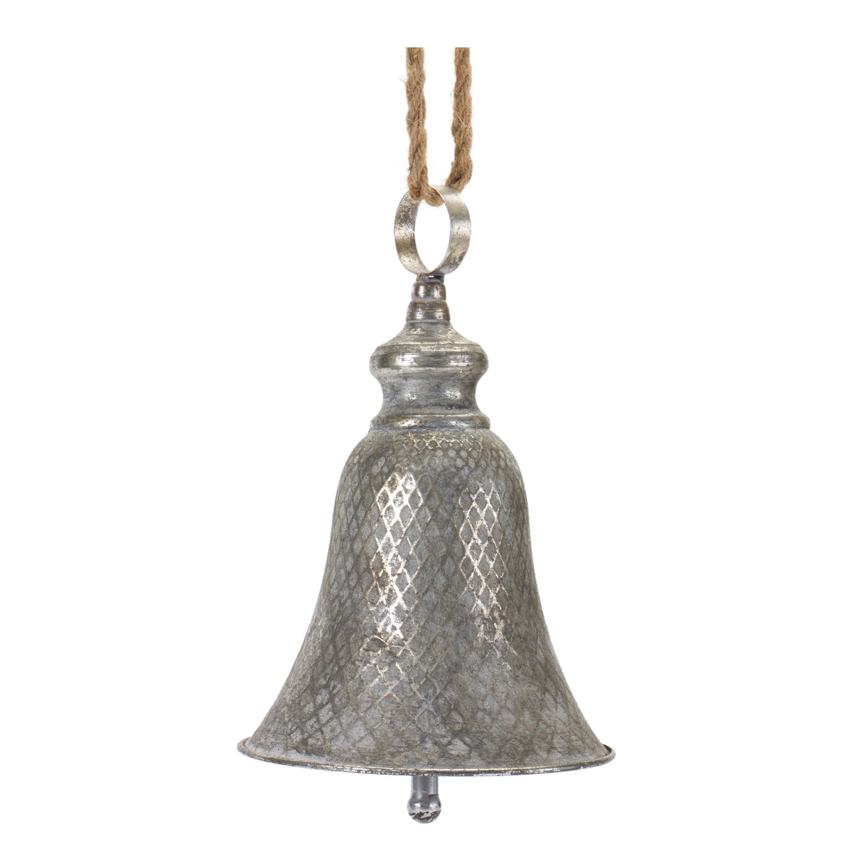 Rustic Metal Bell Ornament Set of 2