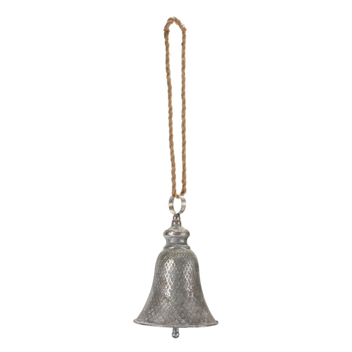 Rustic Metal Bell Ornament Set of 2 product photo 3