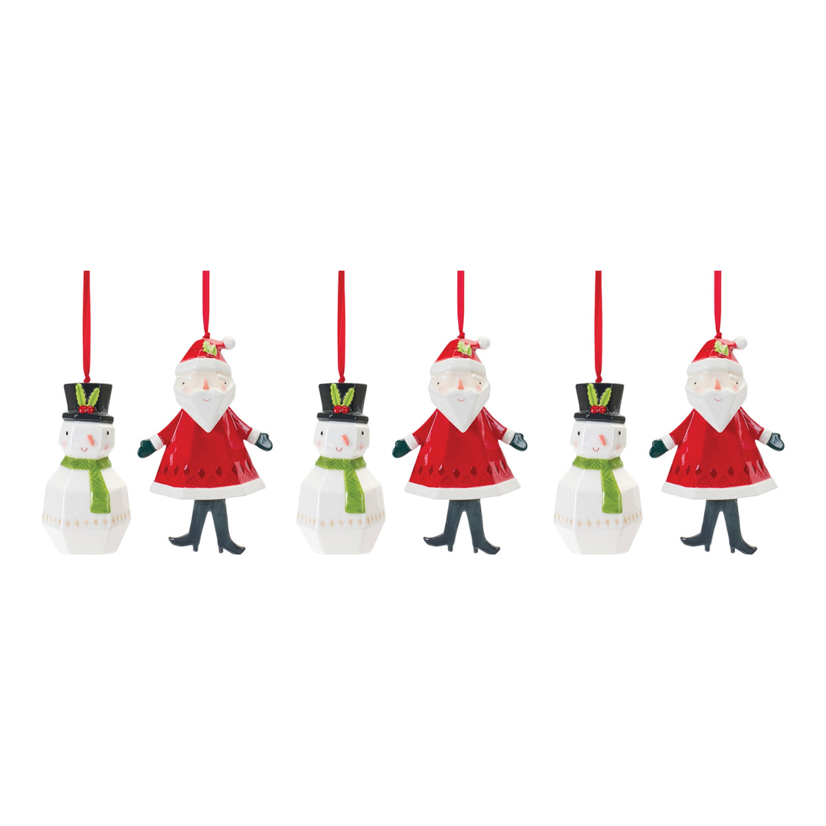 Santa Snowman Ornaments photo 5