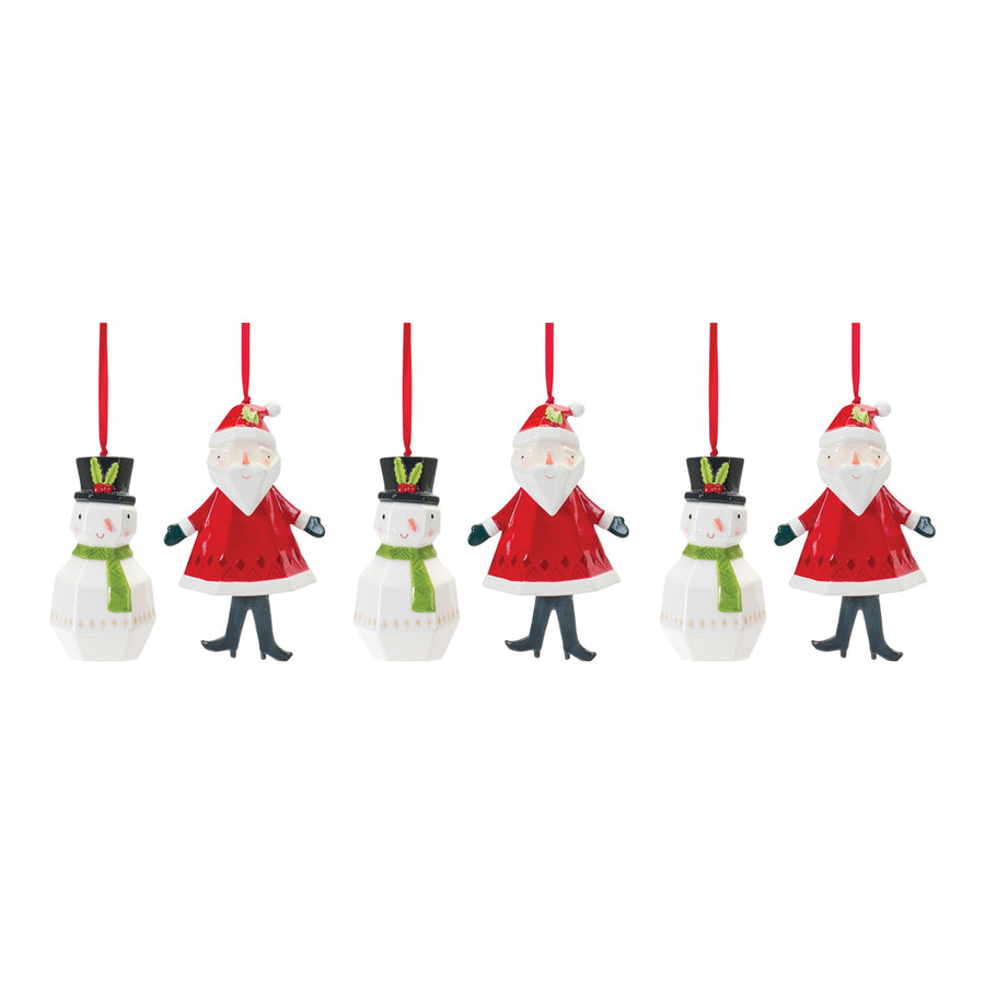 Santa Snowman Ornaments photo 5
