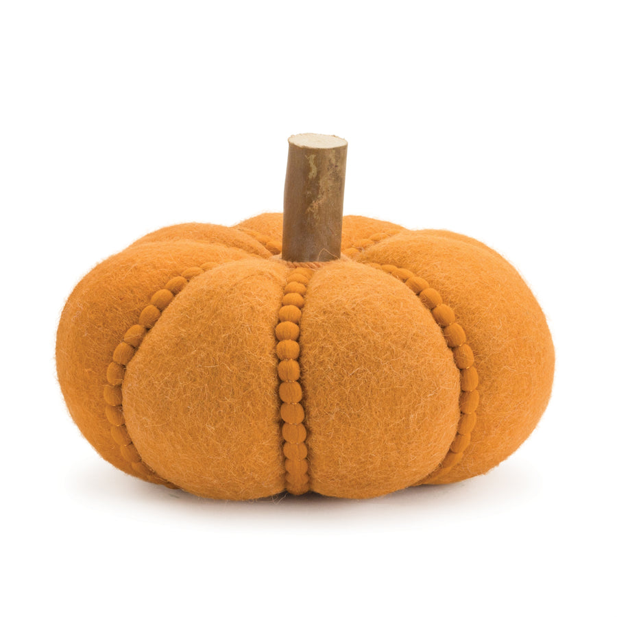 Felt Wool Pumpkin Decor (Set of 2)