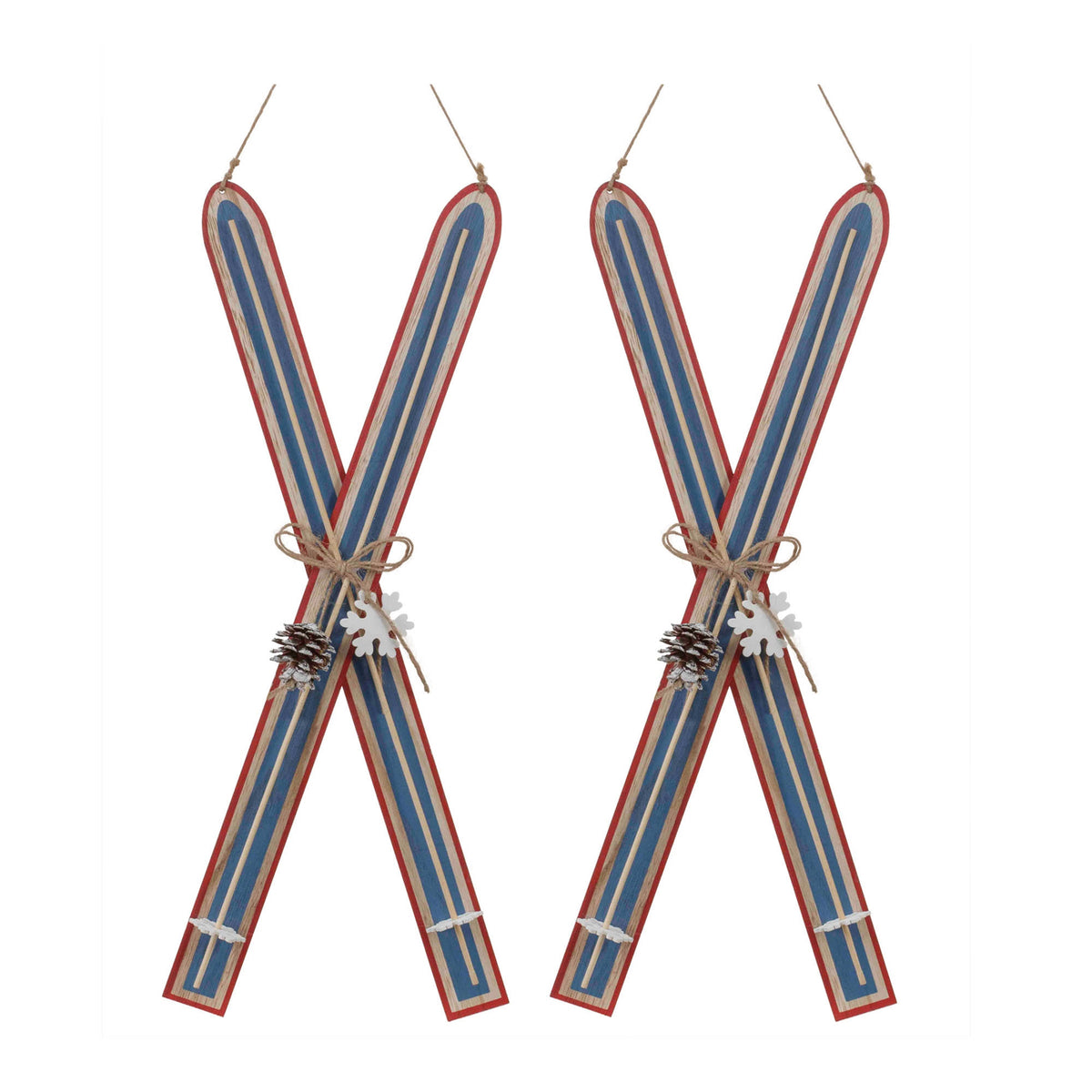 Wood Ski Ornaments product photo 3