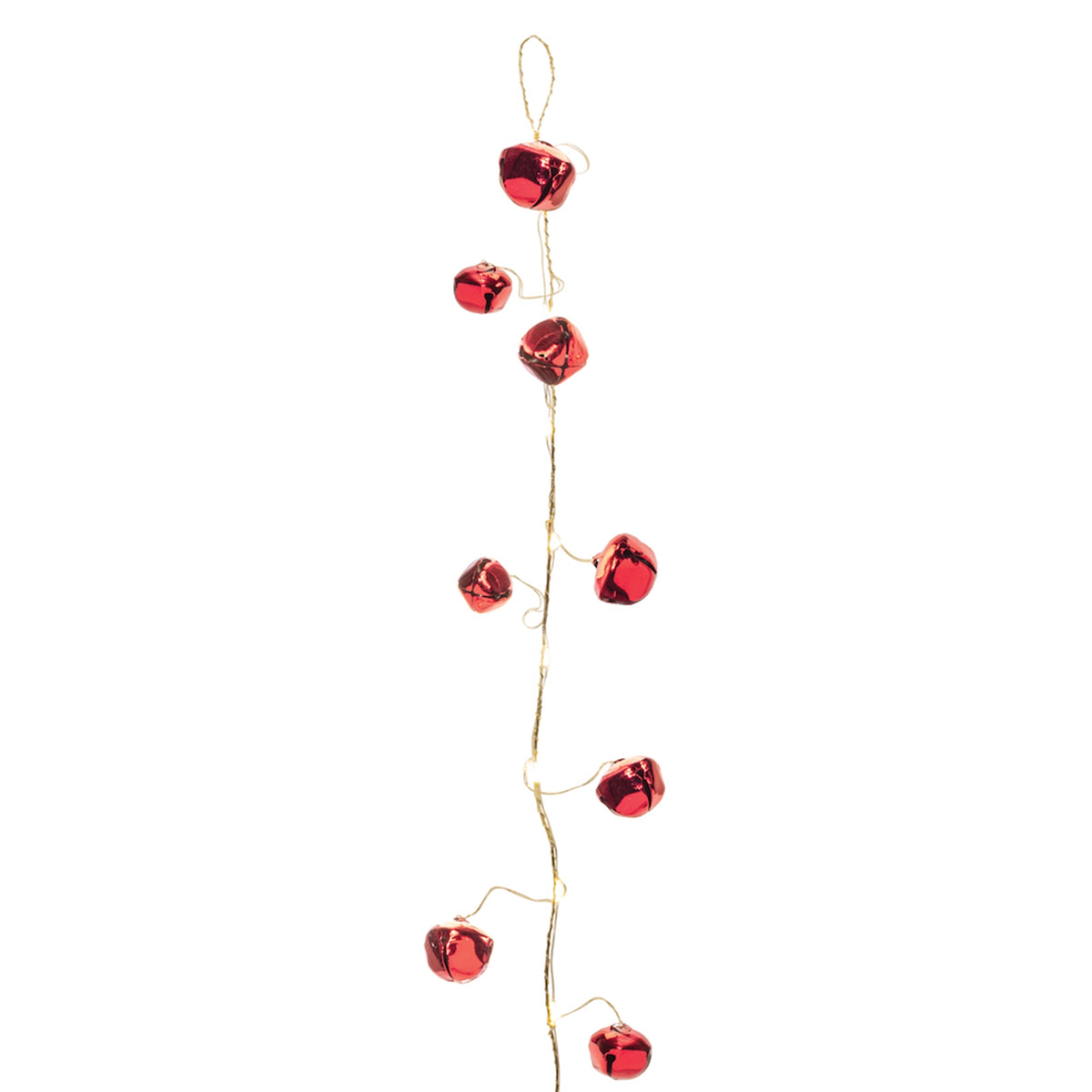 LED Sleigh Bell Garland Set of 2