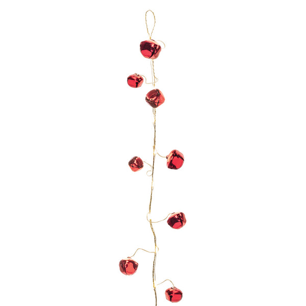 LED Sleigh Bell Garland Set of 2