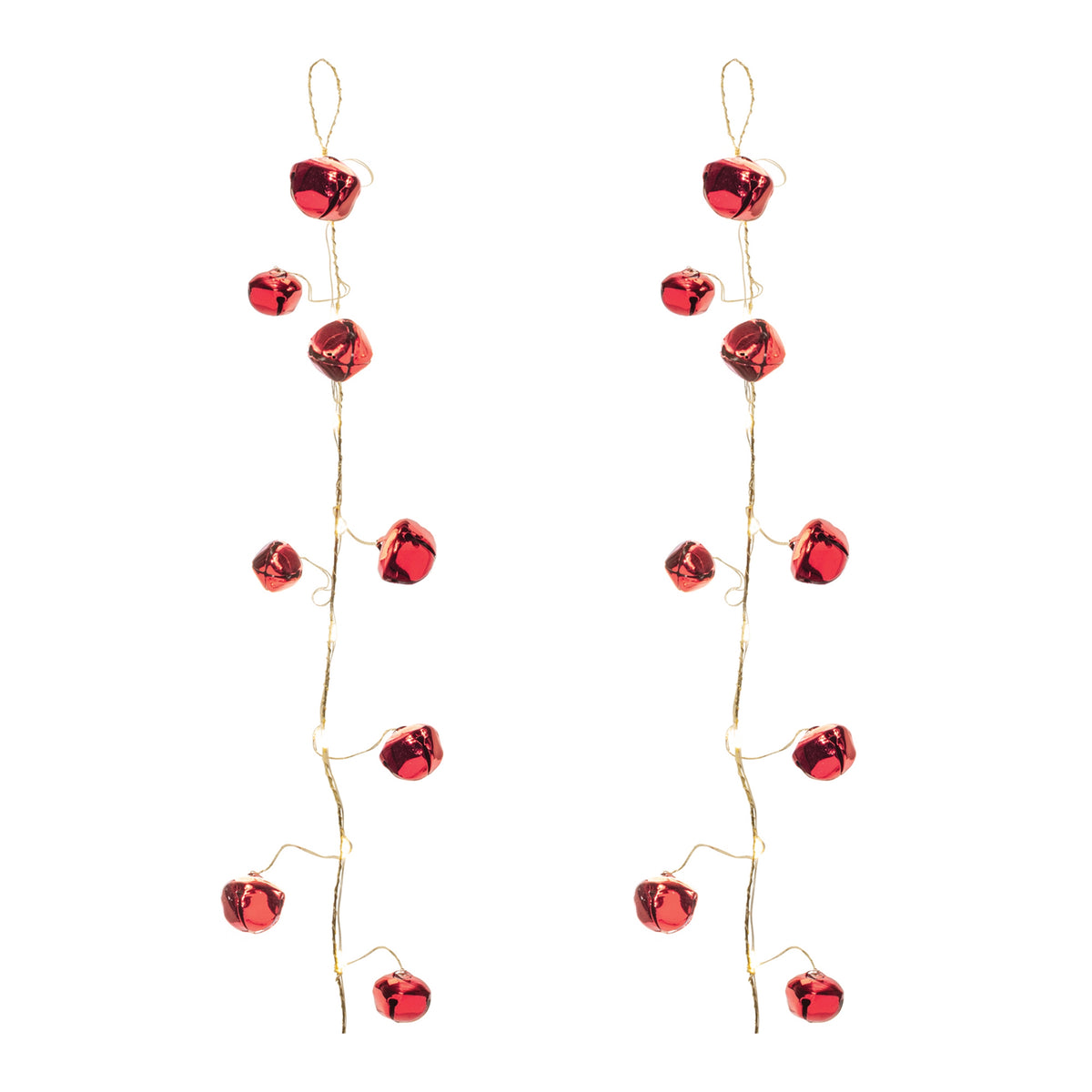 LED Sleigh Bell Garland Set of 2 product photo 3