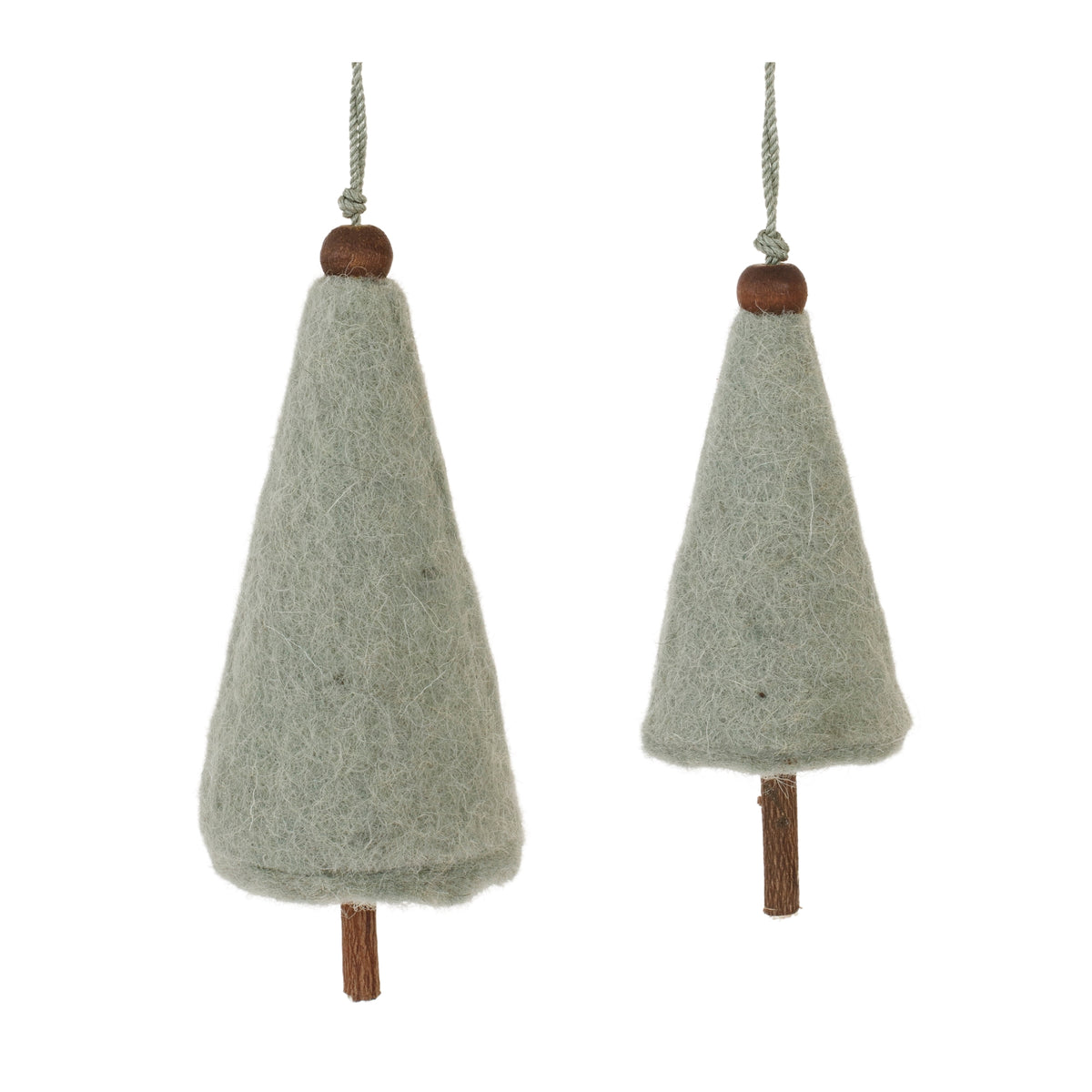 Felt Pine Ornaments