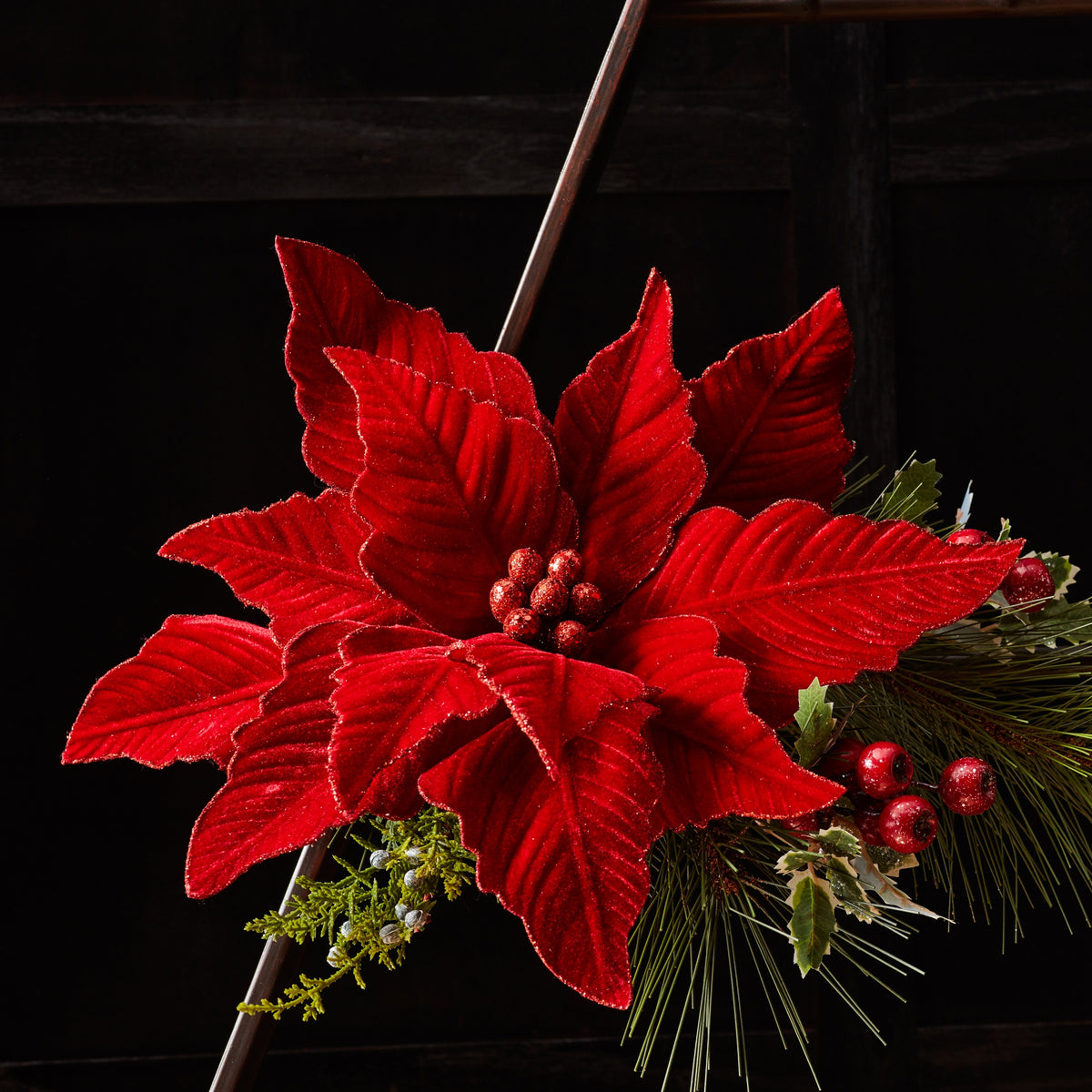 Red Poinsettia Stems product photo 3
