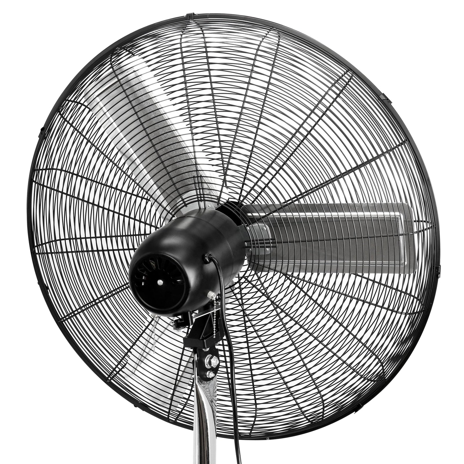 Vie Air 30 Inch Industrial Heavy Duty Oscillating Metal Pedestal Stand Fan, 3-Speed