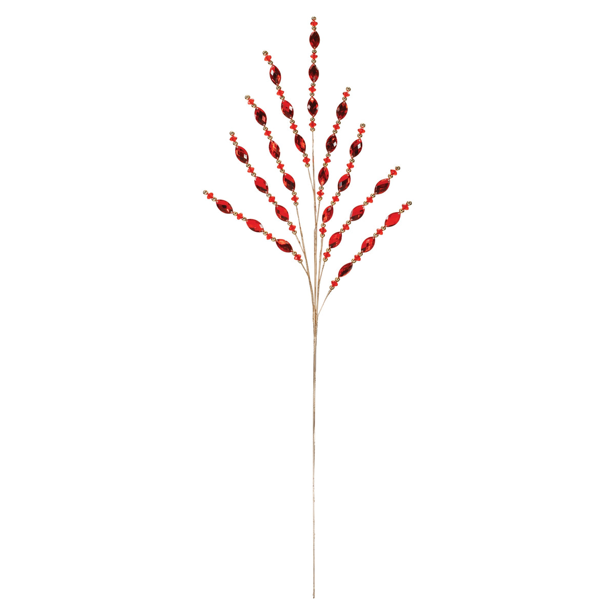 Red Jewel Bead Spray Set of 2 product photo 2