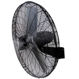 Vie Air 30-Inch Wall Mountable Oscillating Fan – 3-Speed Heavy-Duty Commercial Tuxedo Black