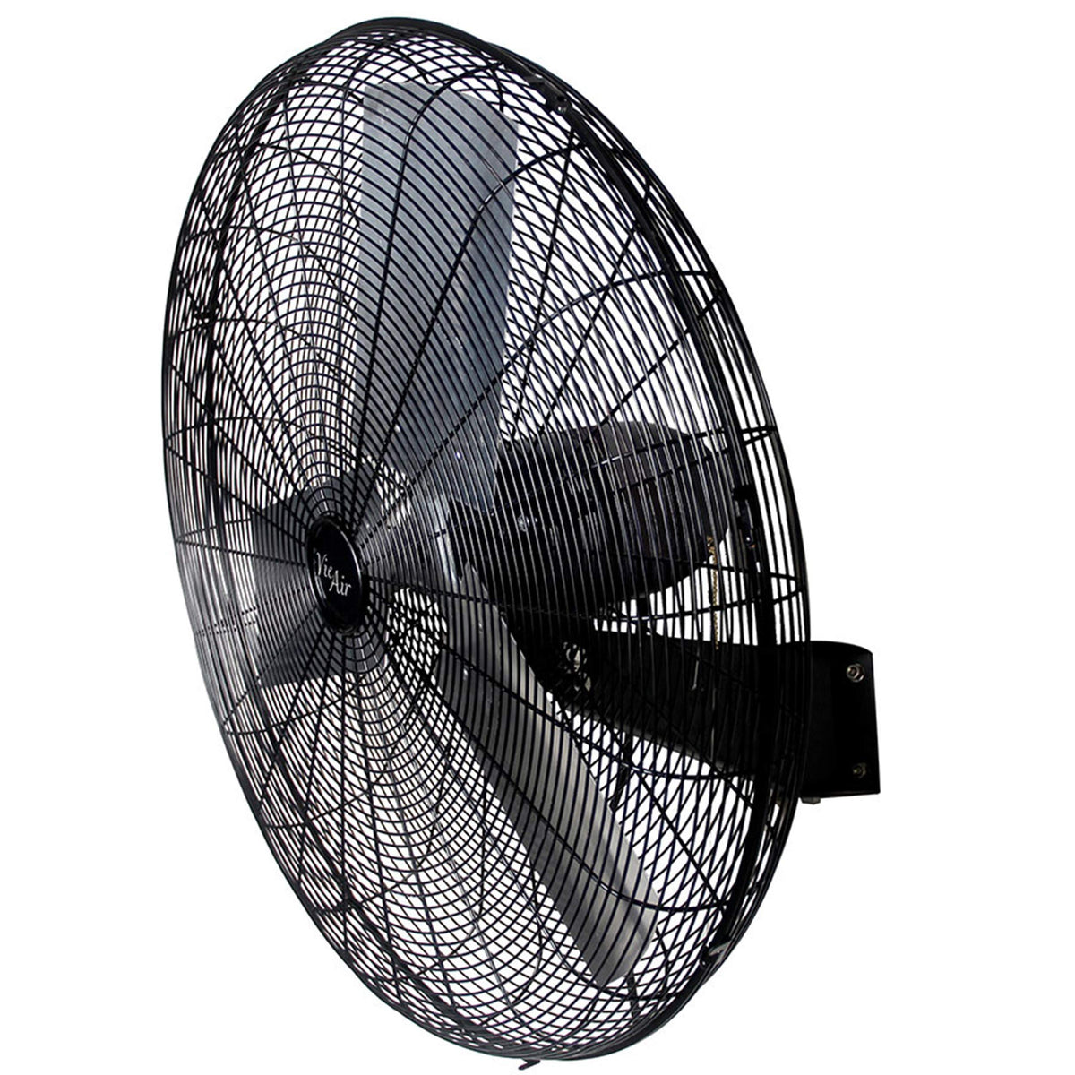 Vie Air 30-Inch Wall Mountable Oscillating Fan – 3-Speed Heavy-Duty Commercial Tuxedo Black