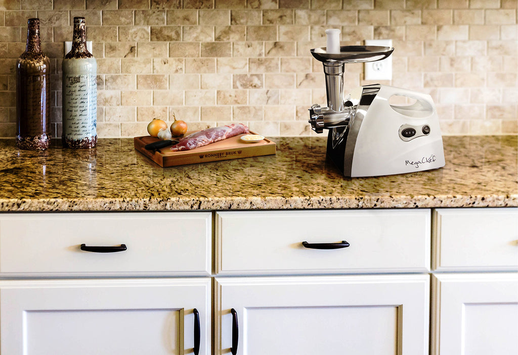 MegaChef 1200-Watt Electric Meat Grinder – Heavy-Duty Automatic Sausage & Burger Maker for Home