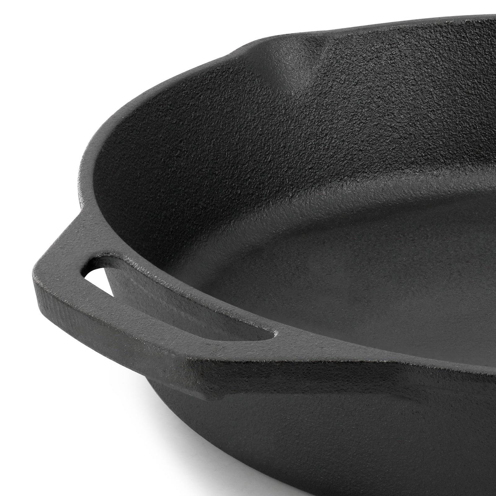 Megachef 12-Inch Pre-Seasoned Cast Iron Skillet with Solid Cast Iron Lid