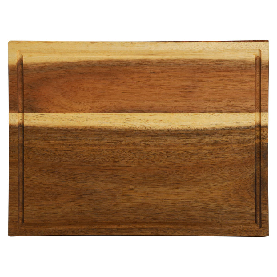 Elama 15.5 x 12 Inch Acacia Wood Butcher Block Cutting & Serving Board