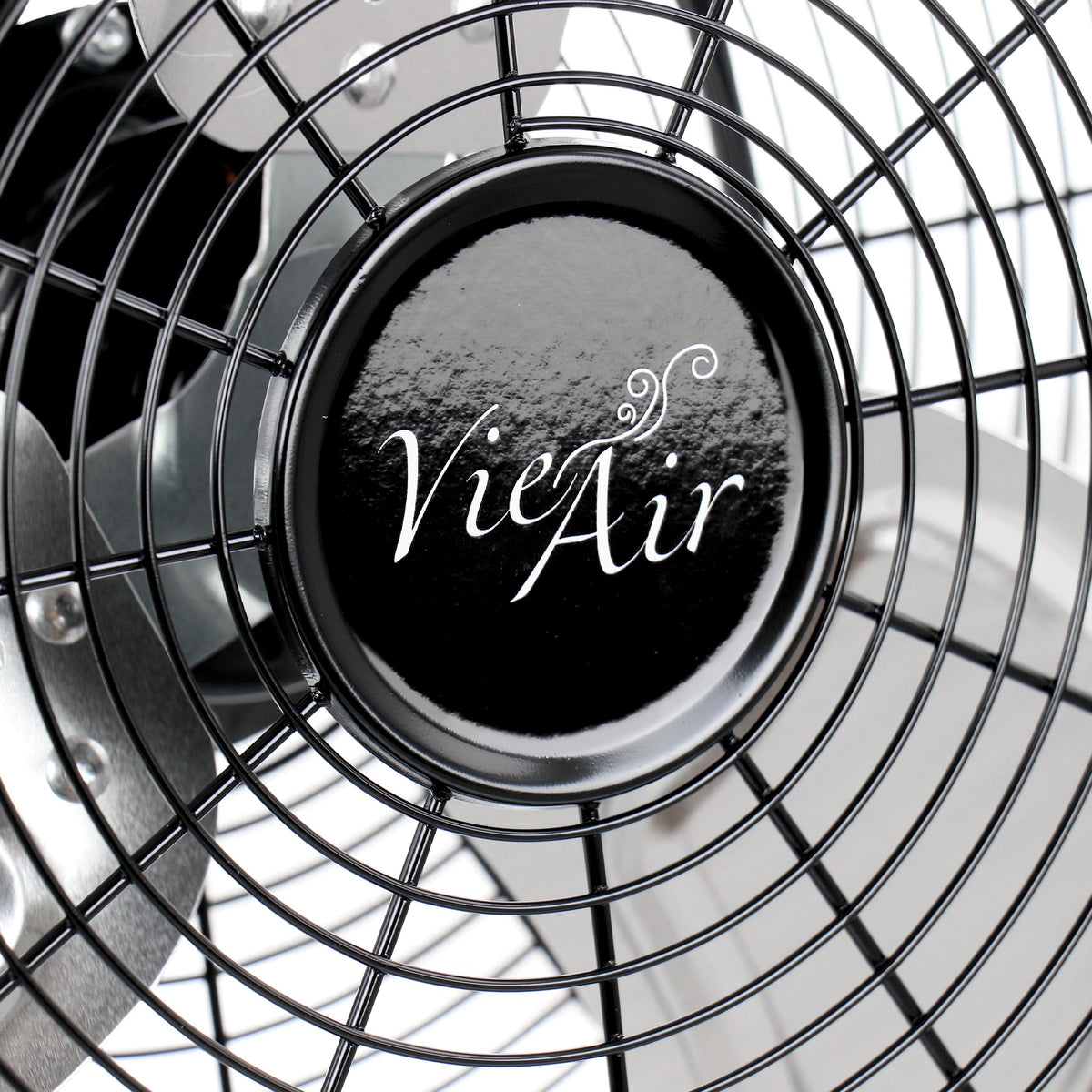 Vie Air 12 Inch Twin Pack Industrial High Velocity All-Metal Floor Fan, 3 Speeds, Black