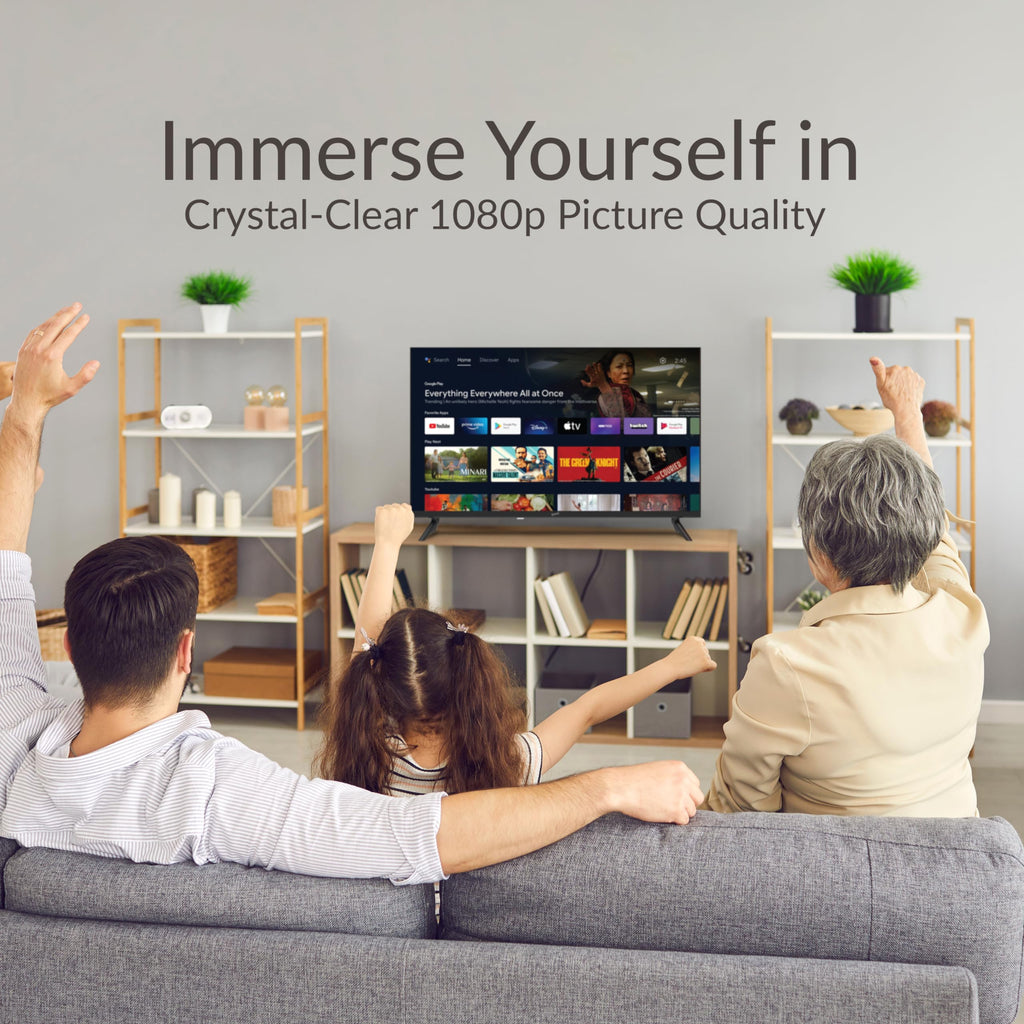 SuperSonic SC-3250GTV 32-Inch LED Android Smart HDTV - Google Assistant, 3 HDMI, Built-In ATSC Tuner, Wi-Fi, AC/DC Compatible
