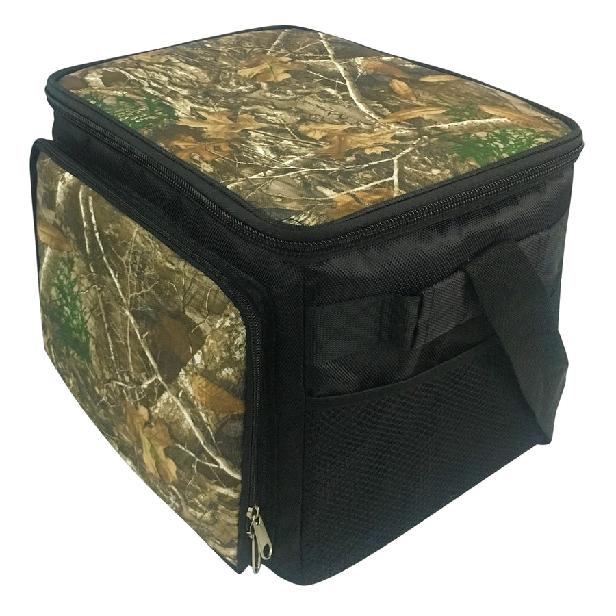 Brentwood Kool Zone CM-2400 24-Can Insulated Cooler Bag with Hard Liner, Realtree Edge Camo