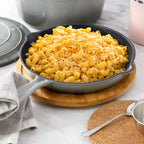 MegaChef 7 Piece Enameled Cast Iron Cookware Set in Gray