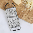 Oster Helmsdale Flat Cheese Grater with Anti-Slip Handle – Stainless Steel Handheld Grater & Zester for Cheese, Chocolate & Citrus