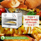 Brentwood 1700-Watt 24-Quart Convection Air Fryer Toaster Oven, Silver