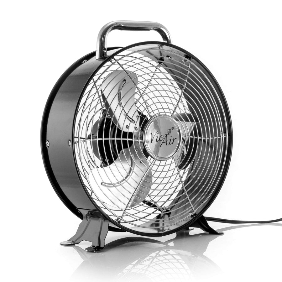 Vie Air VA-12DF 12 Inch High Velocity Dual-Speed Retro Metal Drum Fan