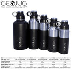 Brentwood GeoJug 18 oz Stainless Steel Vacuum Insulated Water Bottle, Blue