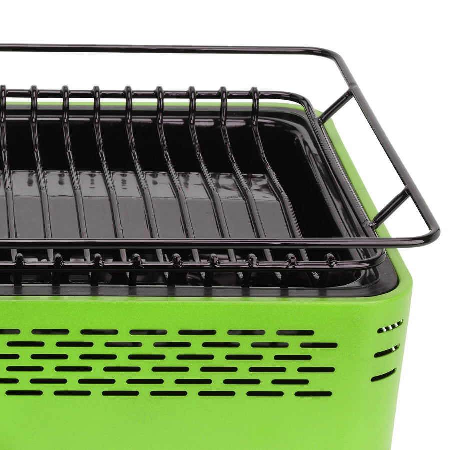 Brentwood BBF-31G Smokeless Portable Charcoal BBQ Grill, Non-Stick, Green