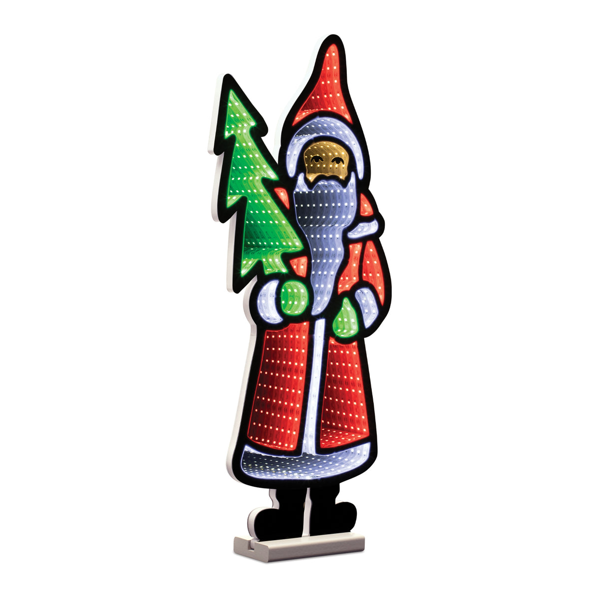 Santa with Pine Tree EkkoLight 25 in