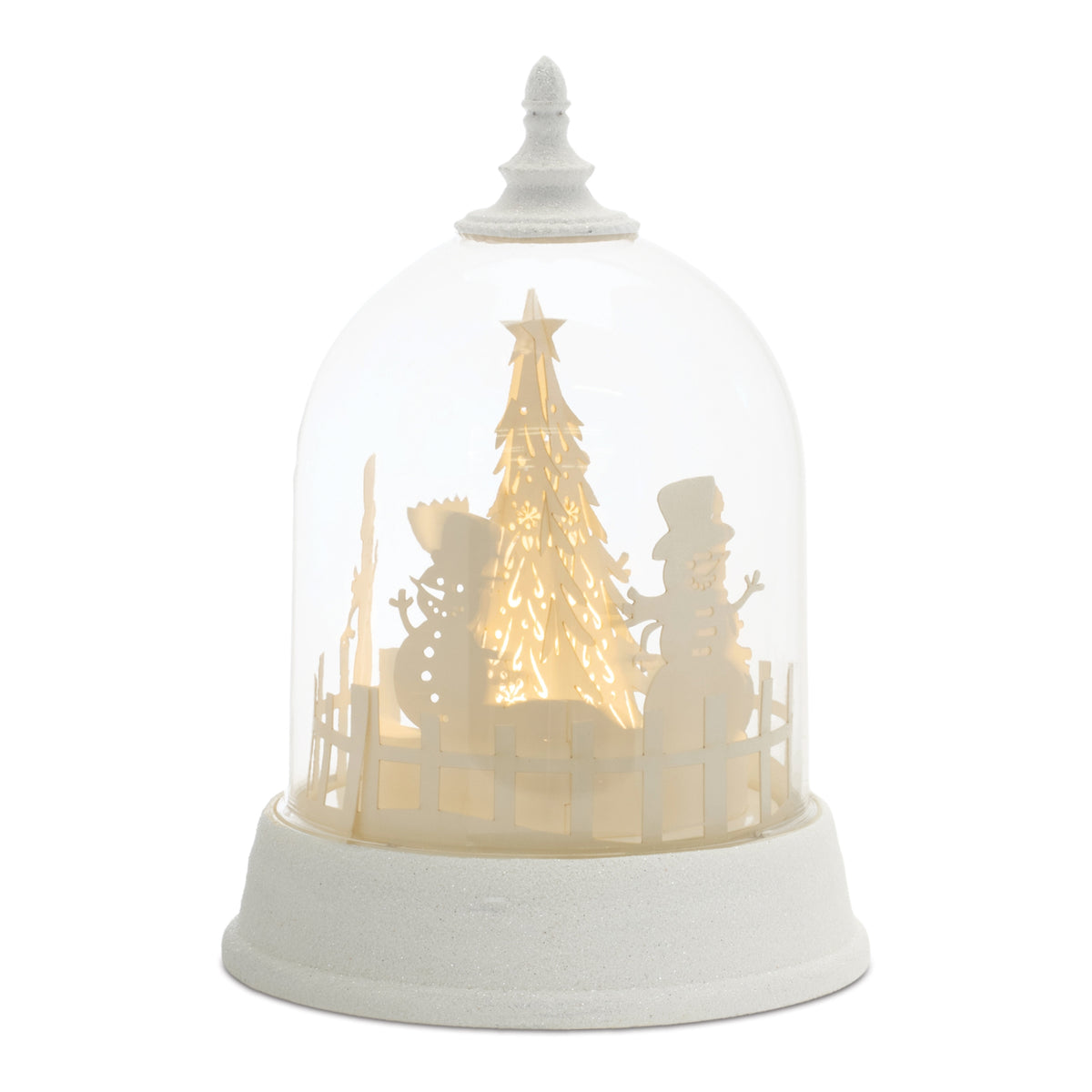 LED Rotating Snowman Globe 8.5 in