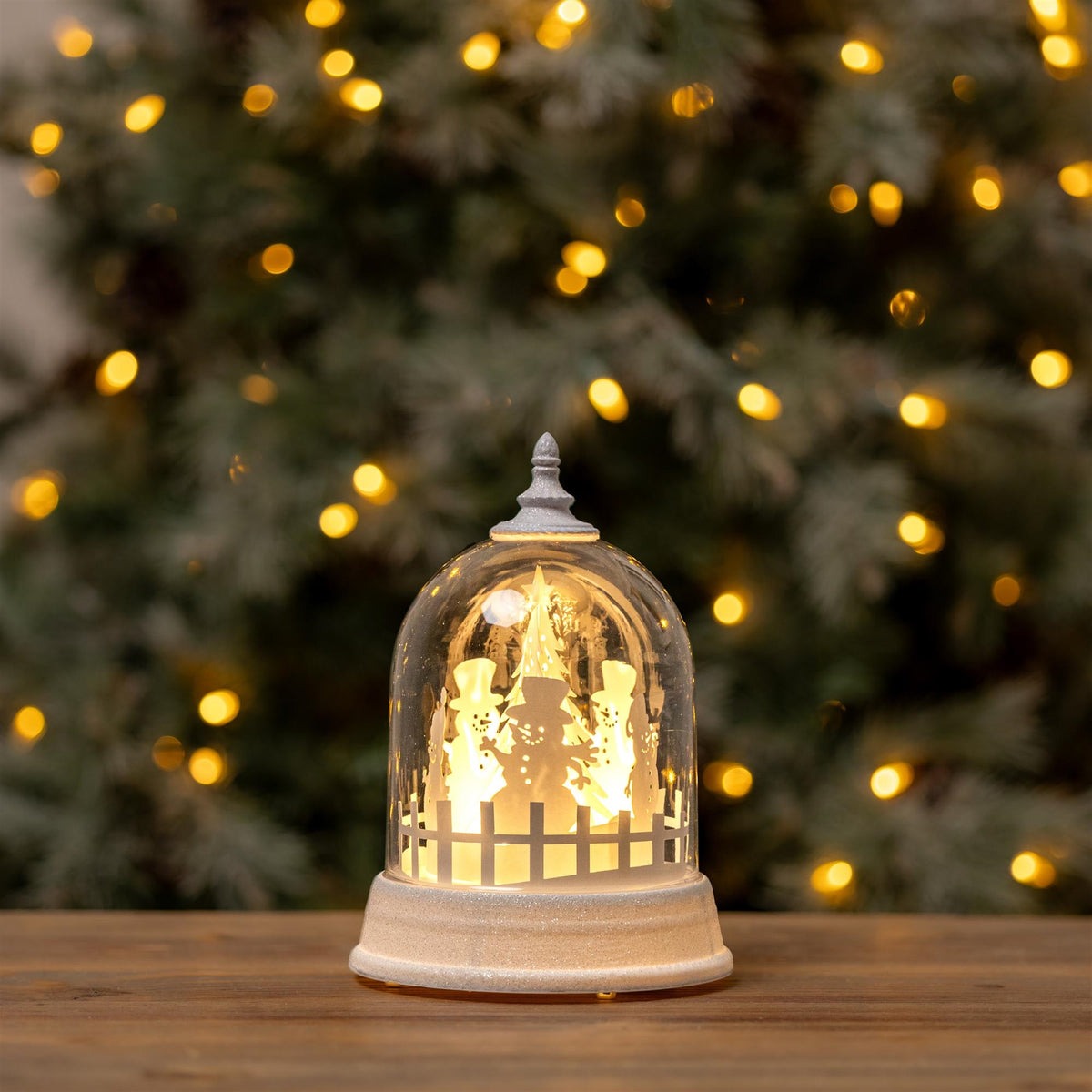 LED Rotating Snowman Globe 8.5 in product photo 2