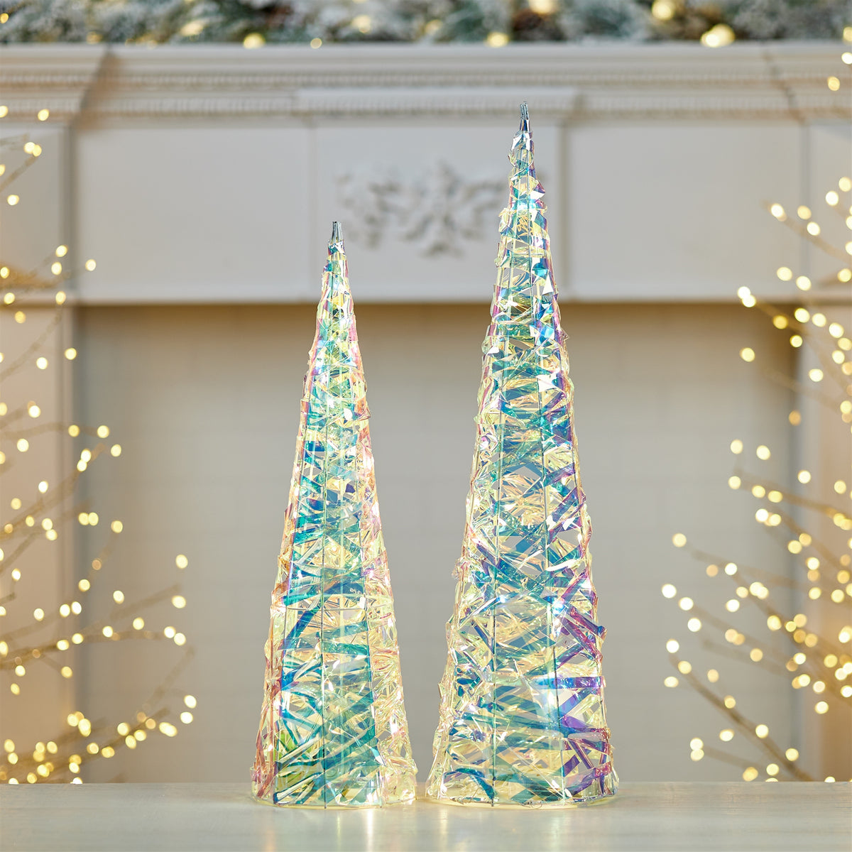 Iridescent LED Tree Set of 2 product photo 2