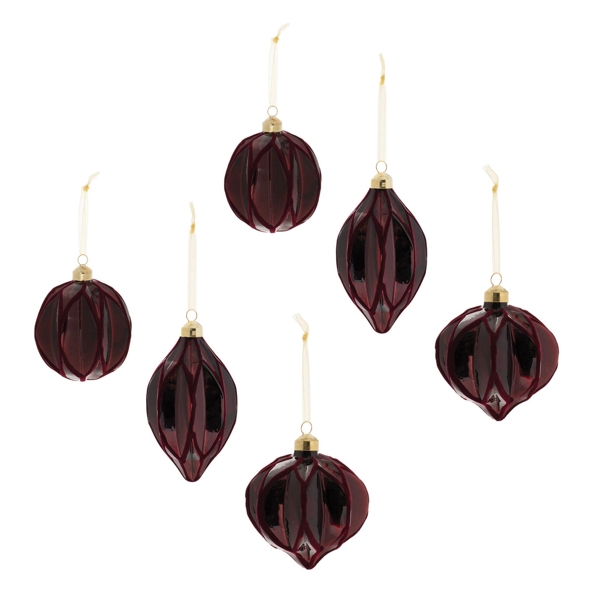 Burgundy Velvet Ornaments product photo 8