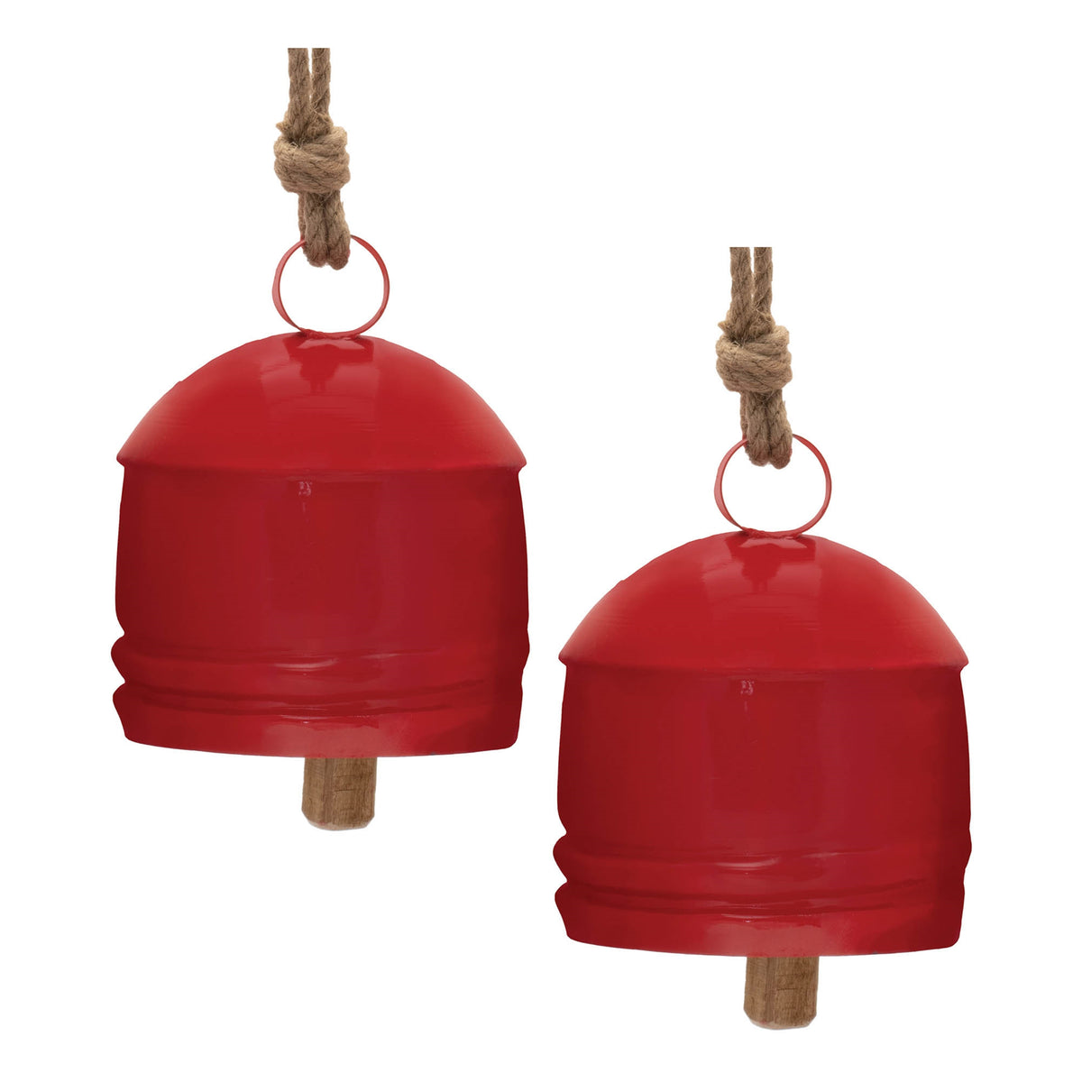 Rustic Metal Bell Ornament (Set of 2)