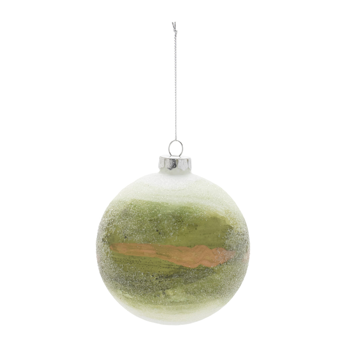 Beaded Glass Ball Ornament Set of 6 product photo 3