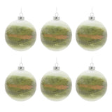 Beaded Glass Ball Ornament Set of 6 product photo 5