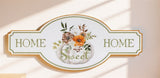 Metal Fall Home Sweet Home Sign 21.75"L