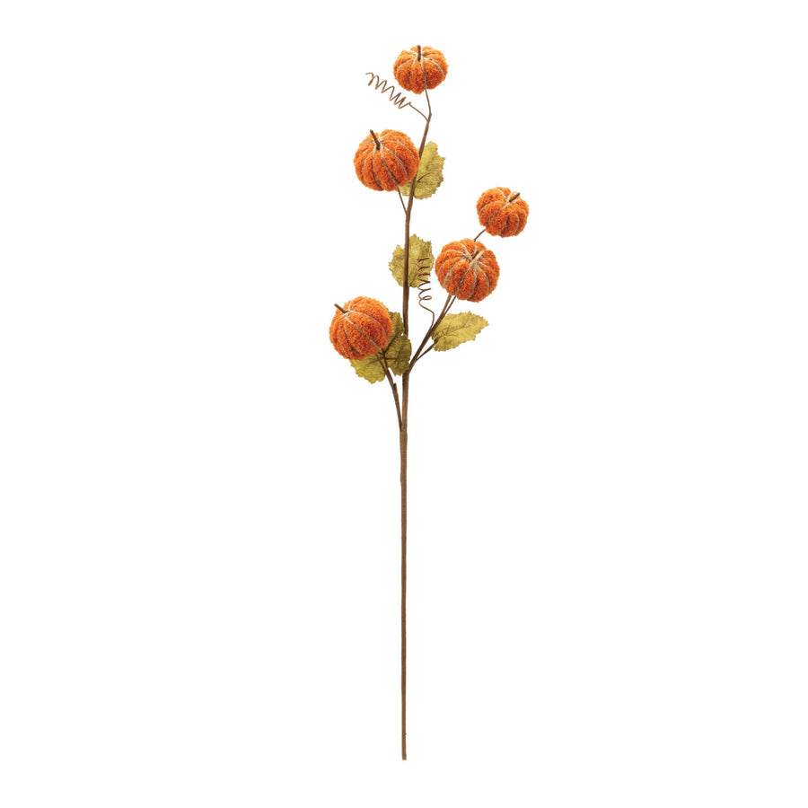 Plush Fall Pumpkin Spray (Set of 2)