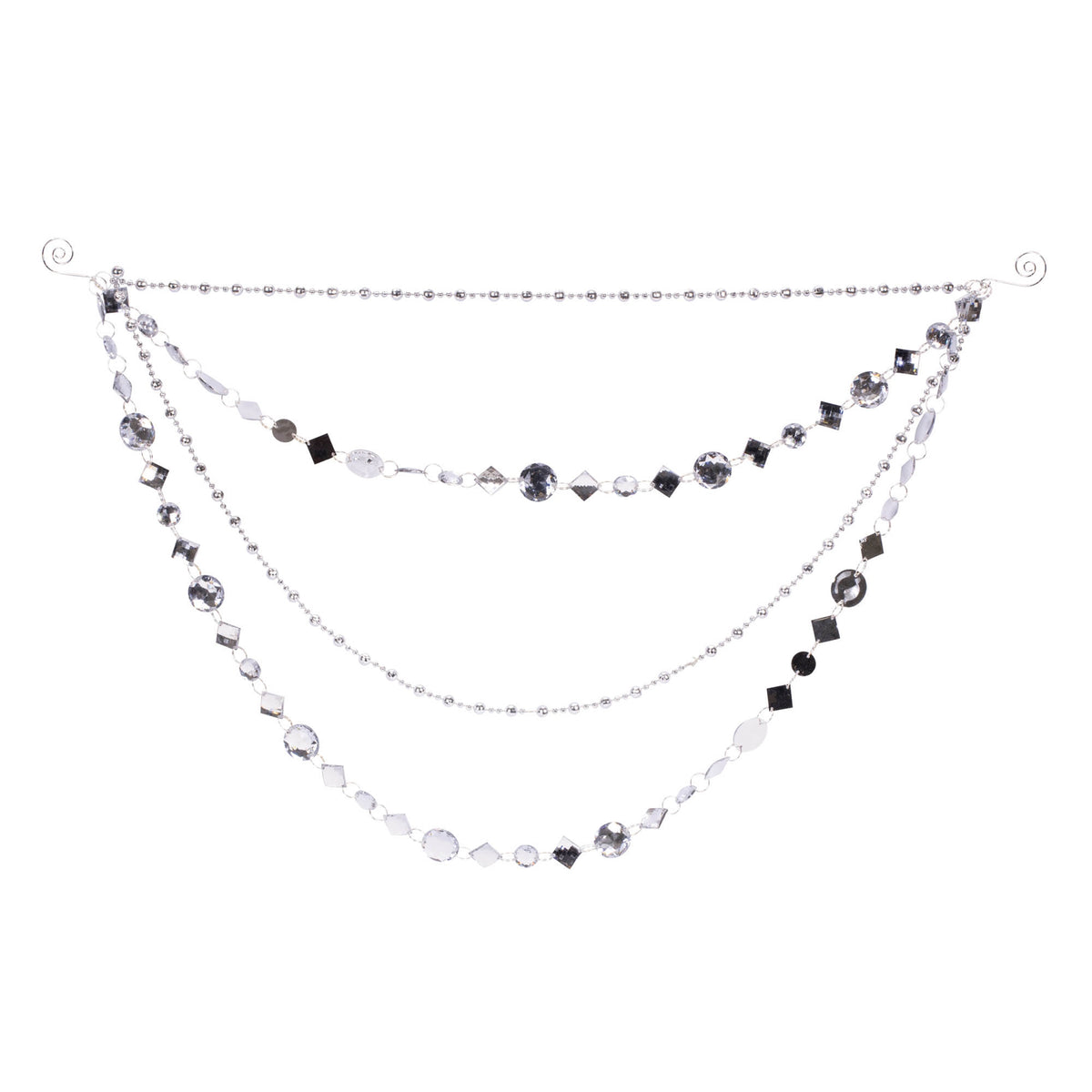 Jewel Bead and Chain Link Garland (Set of 2)