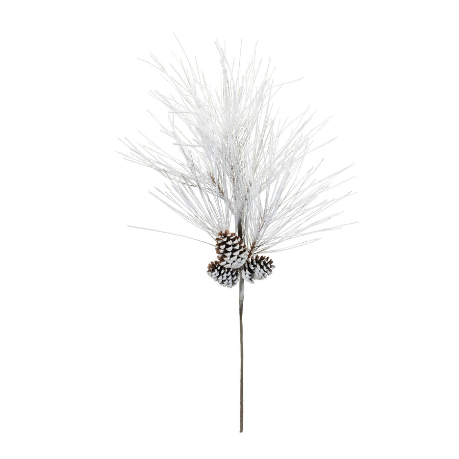 Flocked Long Needle Pine Spray (Set of 2)