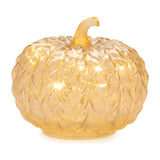 LED Mercury Glass Pumpkin Decor (Set of 3)
