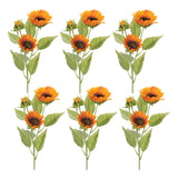 Fall Sunflower Spray (Set of 6)