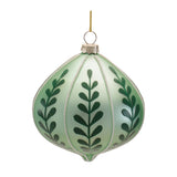 Retro Glass Christmas Ornaments, close-up of one design showing finish and detail