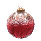 Red Reflective Ornament Pair product photo 3