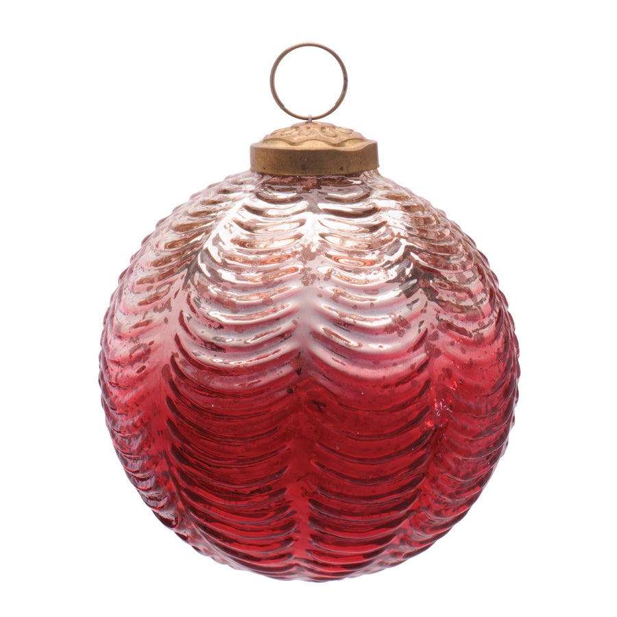 Red Reflective Ornament Pair product photo 3