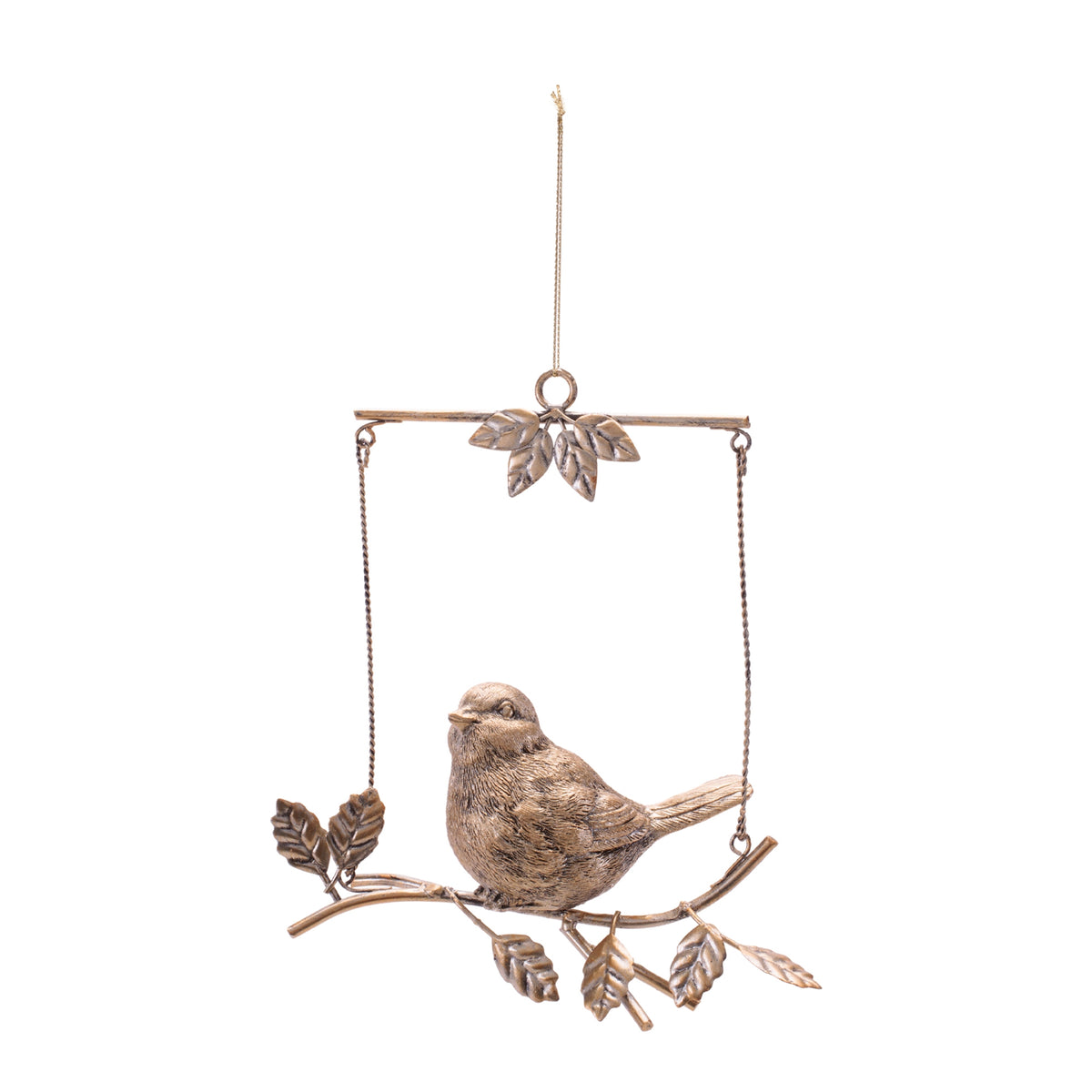 Bird on Branch Christmas Ornaments, single ornament with hanger, Christmas tree decoration