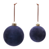 Navy Velvet Ball Ornaments product photo 2