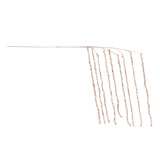 Gold Beaded Icicle Drop Spray, single stem full length view showing stem and spray height